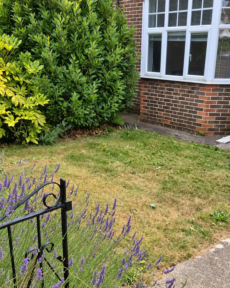 After: the front lawn and path clear again
