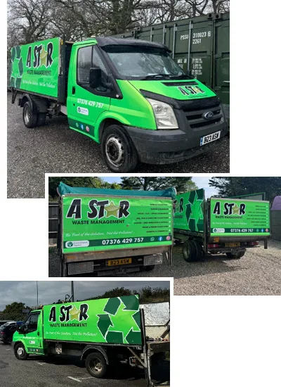 A Star Waste Management Vans